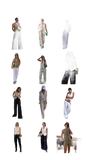 "Diary of an Old Friend" Customized Breathable Ramie Oversize Suit Vest Set