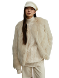 Reed Flower Finnish Fox Fur Coat
