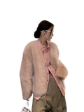 Babylon Phantom Nights Tuscan Sheepskin Pink Coat