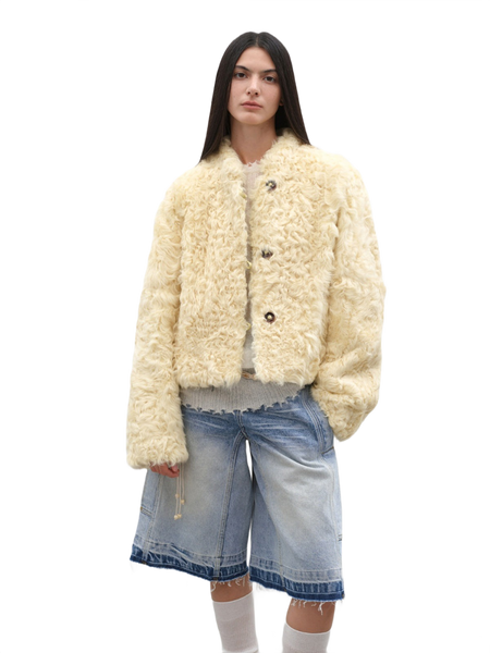 Little Bear's Thoughts New Zealand Imported Sheepskin Coat