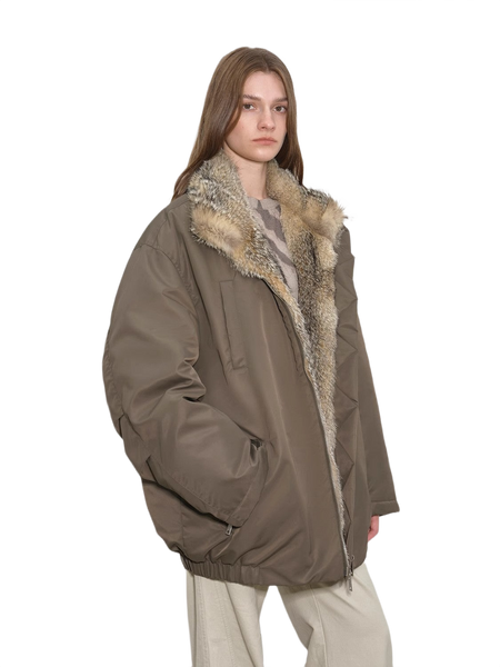 Waterproof Outdoor Fox Fur Jacket