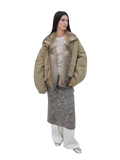 Urban Parka Casual Street Fox Fur Collar 90 Goose Down Design Fashion Denim Jacket