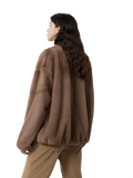 Louvre Mink V-Neck Jacket