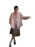 Babylon Phantom Nights Tuscan Sheepskin Pink Coat
