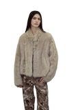 Practical Wearism Casual Urban Drop Shoulder Stand Collar Tuscan Sheepskin
