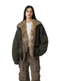Urban Parka Casual Street Fox Fur Collar 90 Goose Down Design Fashion Denim Jacket