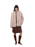 Sea of Love Accompaniment Casual Stand-Up Collar Tuscan Sheepskin