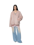 Babylon Phantom Nights Tuscan Sheepskin Pink Coat