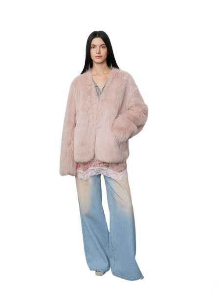 Babylon Phantom Nights Tuscan Sheepskin Pink Coat