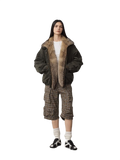 Urban Parka Casual Street Fox Fur Collar 90 Goose Down Design Fashion Denim Jacket