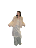 Reed Flower Finnish Fox Fur Coat