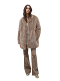 Light Years Away Imported Crown Grade Fox Fur Fashion Light Luxury Style Suit Collar Mid-Length Fur