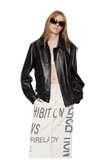 South City Old Lane Vintage Brown Aviator Leather Jacket