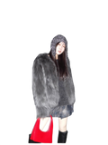 Reed Flower Finnish Fox Fur Coat