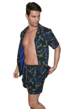 Saint Tropez Cabana Shirt Green Botanical