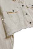 Cropped Denim Trucker Jacket