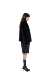 Black Sugar Champagne Finland Saga Fox Fur Coat Fashion Cardigan