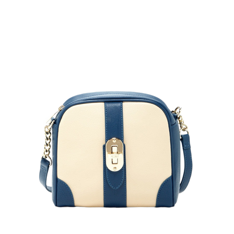 Small Crossbody Bag Off White Blue
