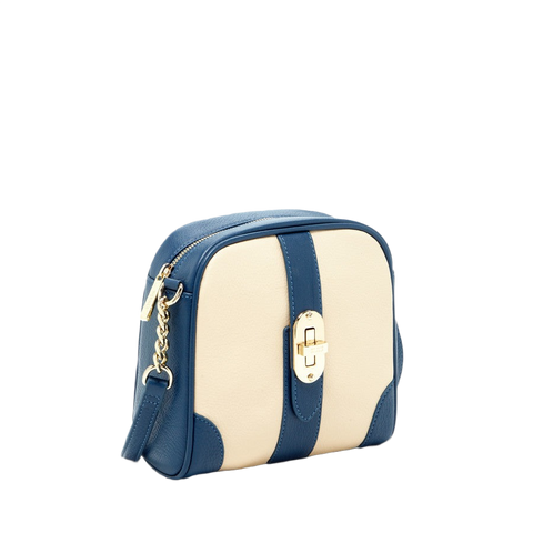 Small Crossbody Bag Off White Blue