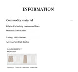 "Diary of an Old Friend" Customized Breathable Ramie Oversize Suit Vest Set