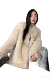 Sea of Love Accompaniment Casual Stand-Up Collar Tuscan Sheepskin