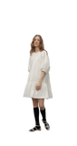 "Dream Island" Hepburn Style White Dress Temperament High-End Puff Sleeve Dress for Women