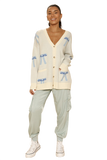 All Over Bow Knit Cardigan