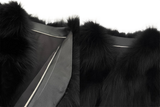Black Sugar Champagne Finland Saga Fox Fur Coat Fashion Cardigan