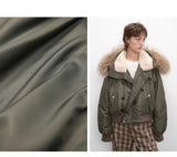 Cool and Sharp, Fashionable Casual Design, Warm Short Style, Large Hood, Raccoon Fur Collar Style Jacket