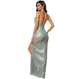 Mackenzie Cut Out Halter Gown