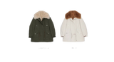 Green Mile Miracle Loose Drawstring Down Removable Mid-Length Jacket