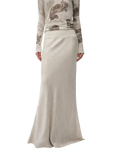 "Light and Breezy" Retro Bias-Cut Linen Blended Straight Fishtail Maxi Skirt