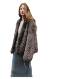 "Polar Night Star" Sagafurs Fox Fur Coat