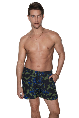 Tulum Volley Swim Trunk Green Botanical
