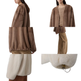 Louvre Mink V-Neck Jacket