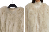 Reed Flower Finnish Fox Fur Coat