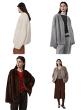 Louvre Mink V-Neck Jacket
