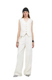 "Diary of an Old Friend" Customized Breathable Ramie Oversize Suit Vest Set