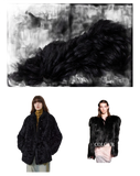 Sea of Love Accompaniment Casual Stand-Up Collar Tuscan Sheepskin