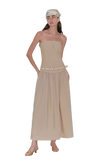 Long Waisted Slim Hem Dress