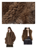 Sea of Love Accompaniment Casual Stand-Up Collar Tuscan Sheepskin