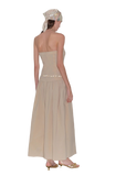 Long Waisted Slim Hem Dress