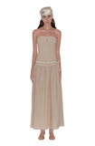 Long Waisted Slim Hem Dress