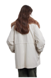 Green Mile Miracle Loose Drawstring Down Removable Mid-Length Jacket