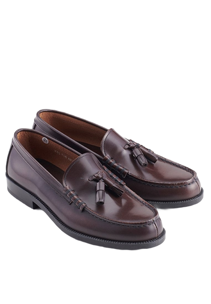HARUTA Tassel Loafer-Men-907 D.BROWN