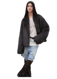 Practical Wearism Casual Urban Drop Shoulder Stand Collar Tuscan Sheepskin