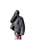 Reed Flower Finnish Fox Fur Coat