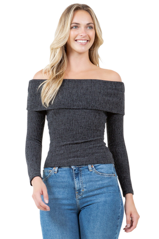 Elliana Textured Off Shoulder Top