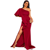 One Shoulder Maxi Dress