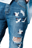 Blue Wash Mom Jeans